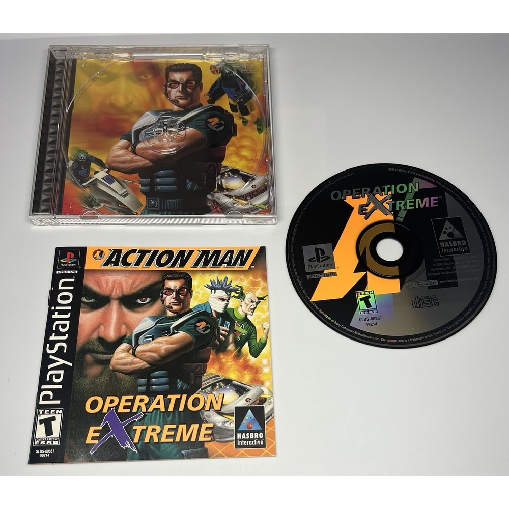 Action Man: Operation Extreme (Sony PlayStation 1, 2000)‎ Shooter Vehicle Game